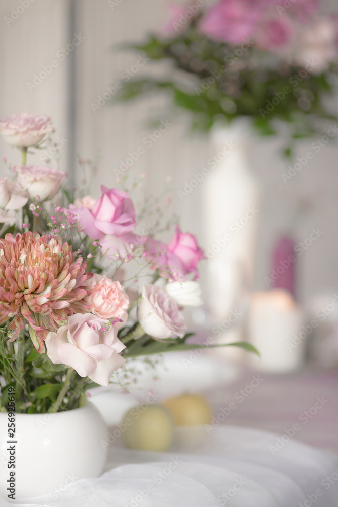 Bouquet of lilac roses and other flowers Bouquet of lilac roses and other flowers