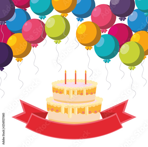 sweet cupcake birthday with balloons helium frame