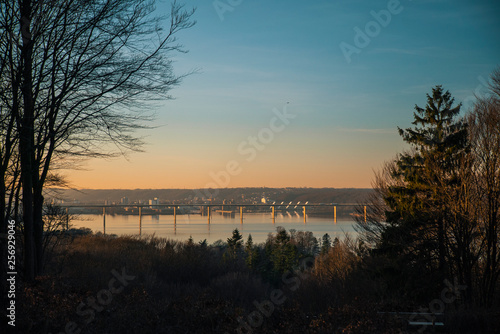 Sunset Vejle bridge, Denmark