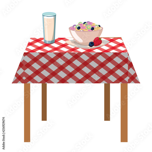 delicious tasty breakfast cartoon