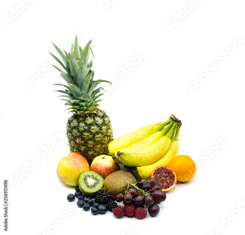 Obst Früchte Multivitamin isoliert freisteller freigestellt