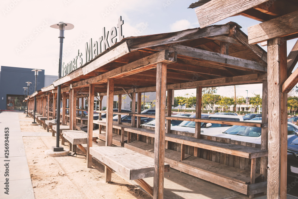 A wooden structure for a local Farmers Market A wooden structure for a local Farmers Market