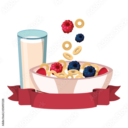 delicious tasty breakfast cartoon