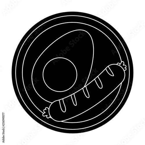 delicious tasty breakfast cartoon