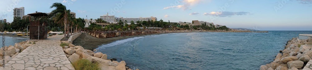 Dasoudi beach in Limassol, Cyprus