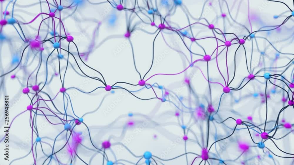 4K Neuronal Activity. 3D CGI animation 4K Neuronal Activity. 3D CGI animation
