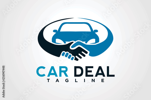 car deal logo design template