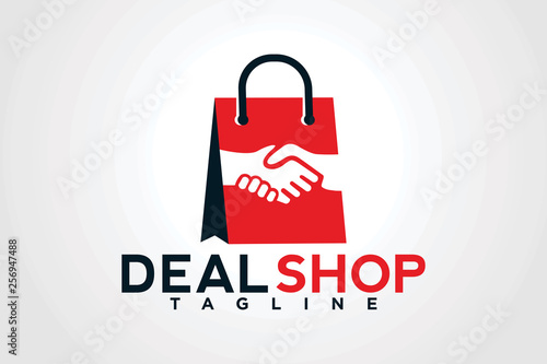 deal shop logo design template