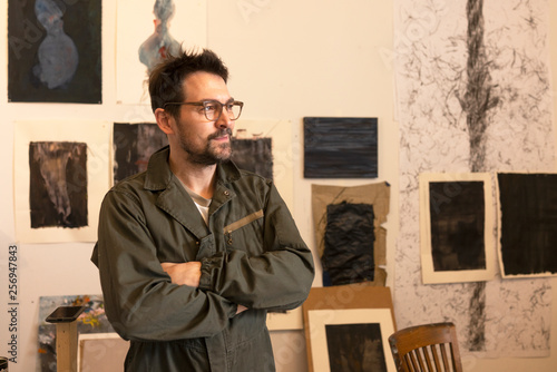 artist in studio