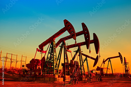 The oil pump, industrial equipment photo