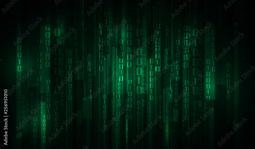 The Matrix binary code. vector illustration The Matrix binary code. vector illustration