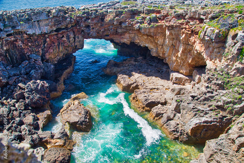 Scenic Mouth of Hell (Boca de Inferno) Gorge near Cascais, Portugal