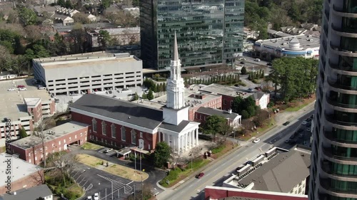 Aerial of Buckhead, Atlanta, Georgia photo