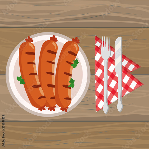 delicious tasty breakfast cartoon