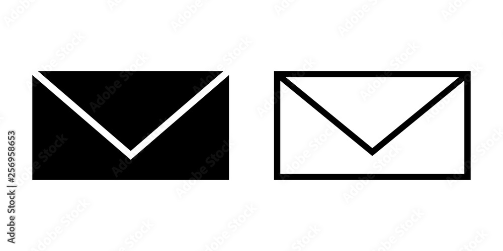 Mail vector icon. E-mail icon. Envelope illustration. Message Mail vector icon. E-mail icon. Envelope illustration. Message