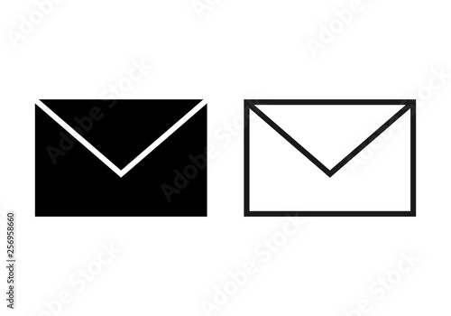 Mail vector icon. E-mail icon. Envelope illustration. Message