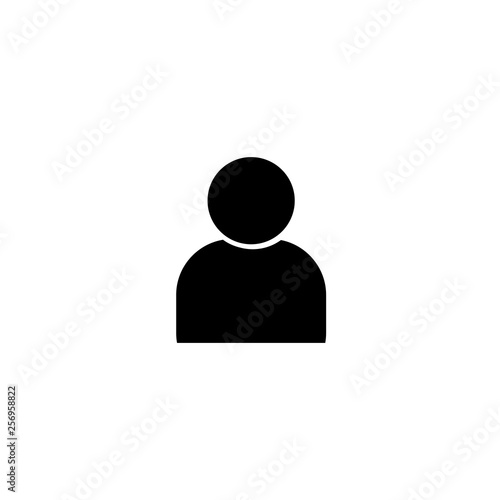 people icon. person icon. User Icon in trendy flat style isolated on grey background.