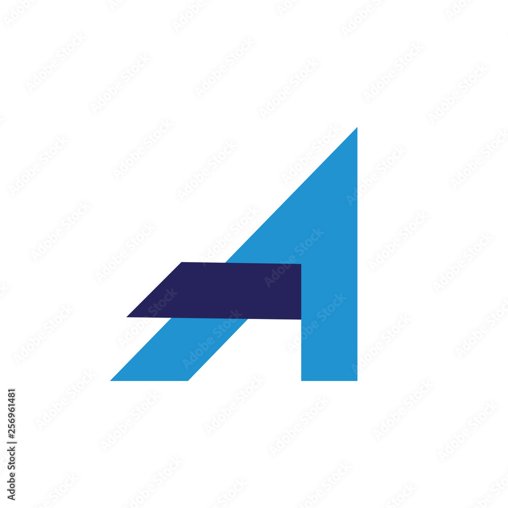 letter a simple arrow up geometric line logo vector letter a simple arrow up geometric line logo vector