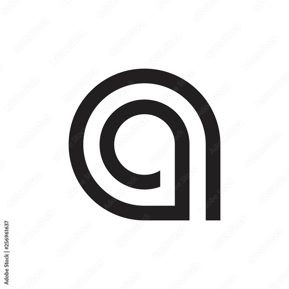 letters a stripes geometric line logo vector letters a stripes geometric line logo vector