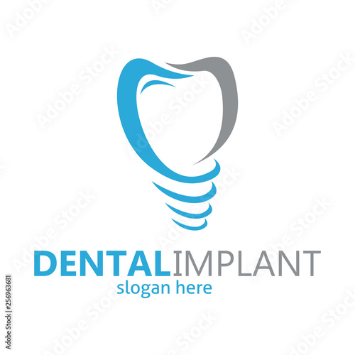 dental braces logo, dental implant, dental logo design