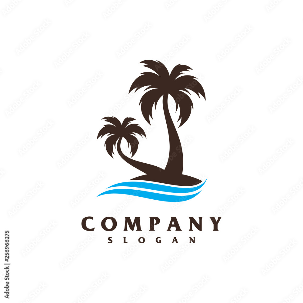 Fototapeta premium beach logo vector