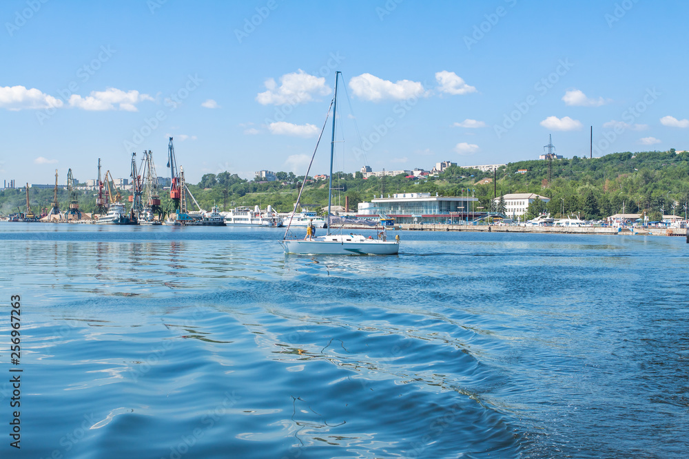 The yacht sails from the river port of Ulyanovsk.