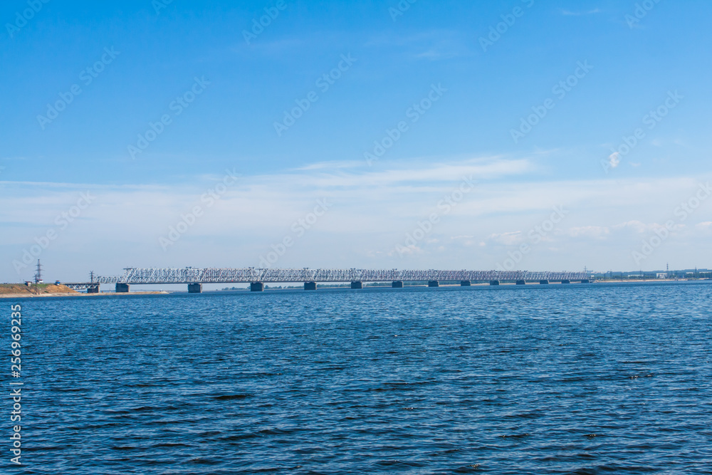 Bridge over the Volga river.