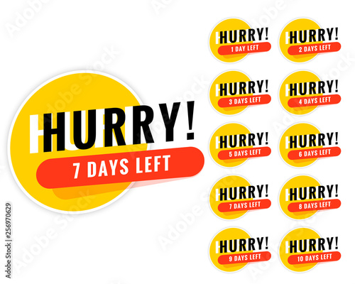 Wallpaper Mural number of days left promotional banner design Torontodigital.ca