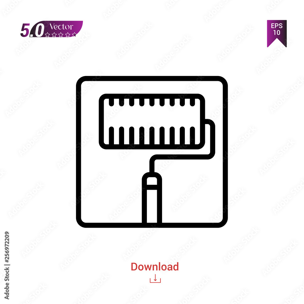 roller painting-and- vector isolated on white background. painting-and-illustration icons. Graphic design, mobile application,professions icons 2019 year, user interface. Editable stroke. EPS10 format roller painting-and- vector isolated on white background. painting-and-illustration icons. Graphic design, mobile application,professions icons 2019 year, user interface. Editable stroke. EPS10 format