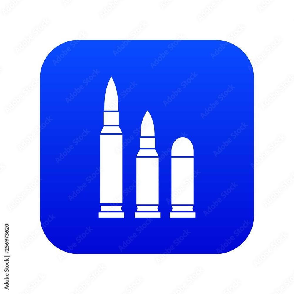 Bullets icon digital blue for any design isolated on white vector illustration