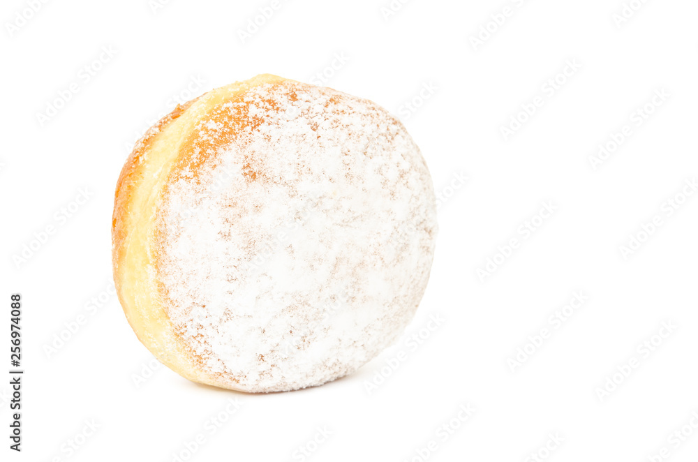 Einzelner Krapfen aufgestellt Einzelner Krapfen aufgestellt