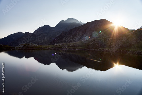 Forcella Magna lake, Cima d'Asta, Trentino, Italy    