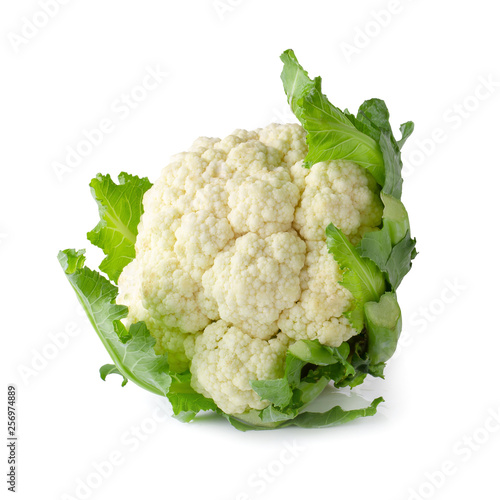 Fresh Cauliflower isolated over a white background