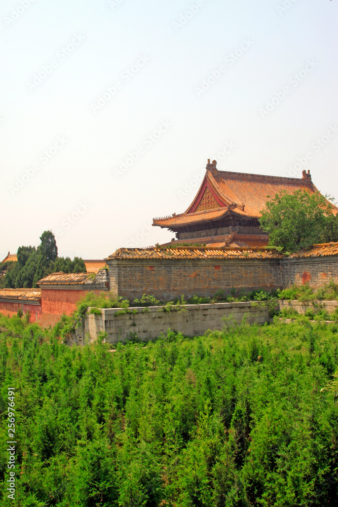 ancient Chinese traditional architectural style landscape, China ancient Chinese traditional architectural style landscape, China