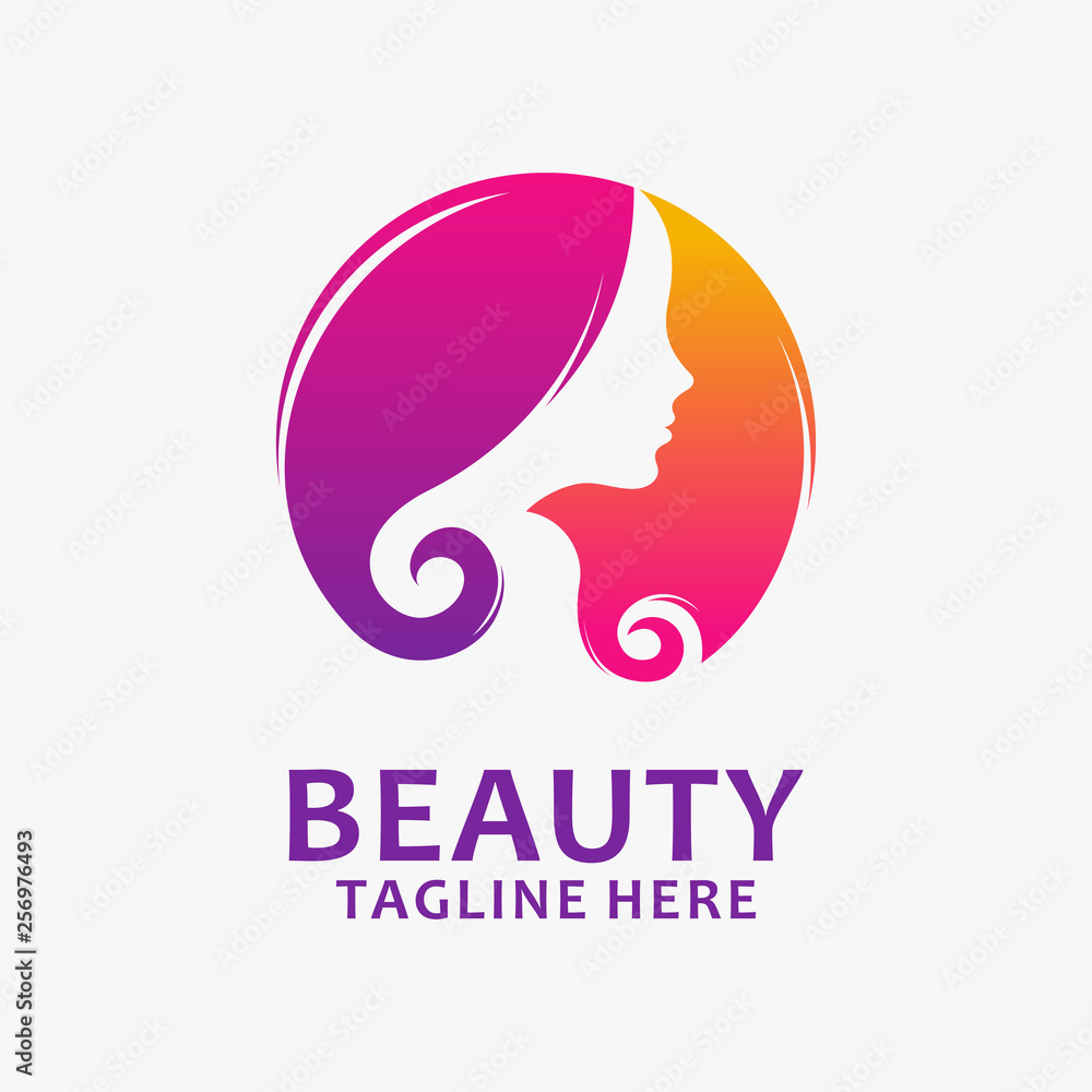 Beauty woman logo design Beauty woman logo design