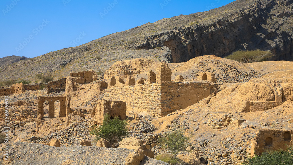 Tanuf, Ruinenstadt im Oman