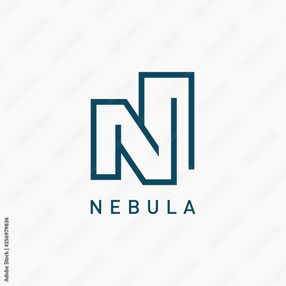 Abstract Letter N Logo Template Abstract Letter N Logo Template