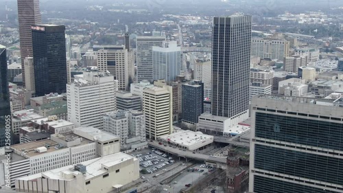 Aerial of the Olympic Park in Atlanta, Georgia photo