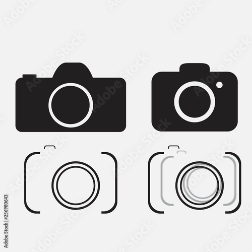 foto camera icon set
