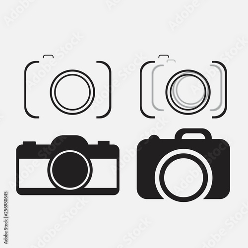 foto camera icon set