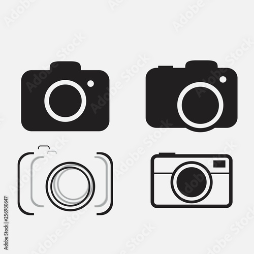 foto camera icon set