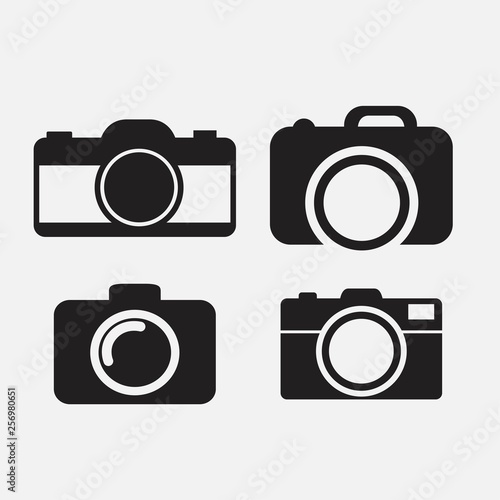 foto camera icon set