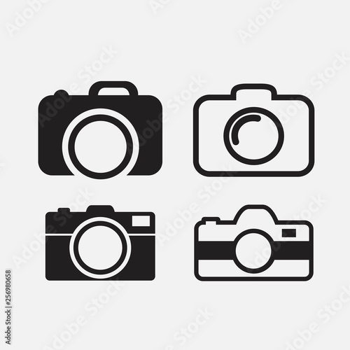 foto camera icon set