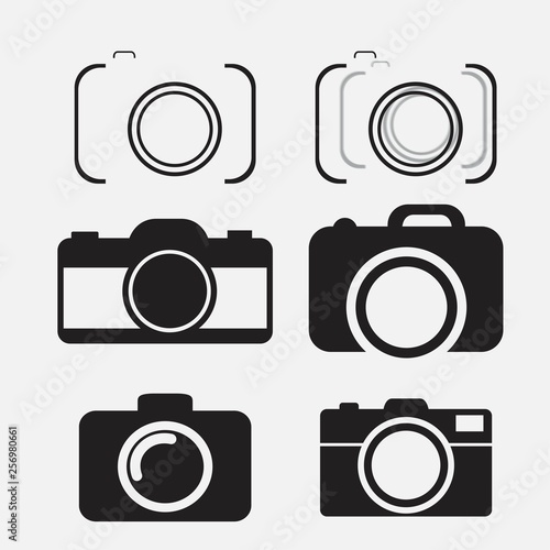 foto camera icon set