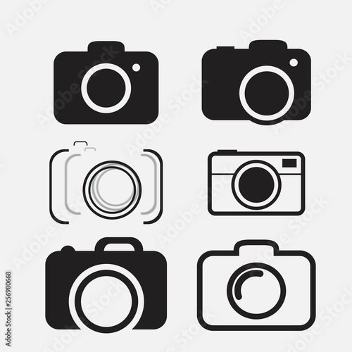 foto camera icon set