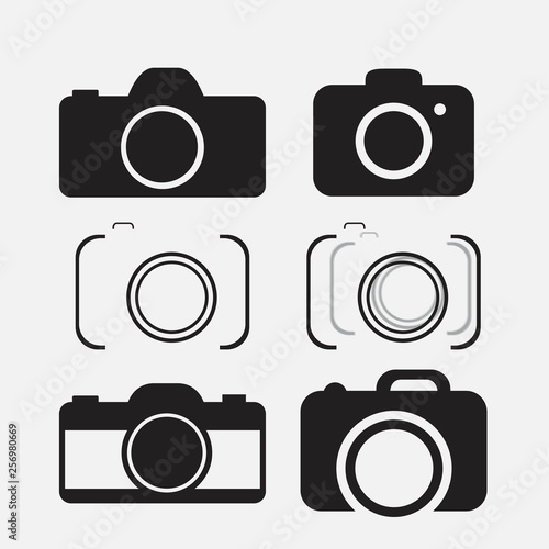 foto camera icon set