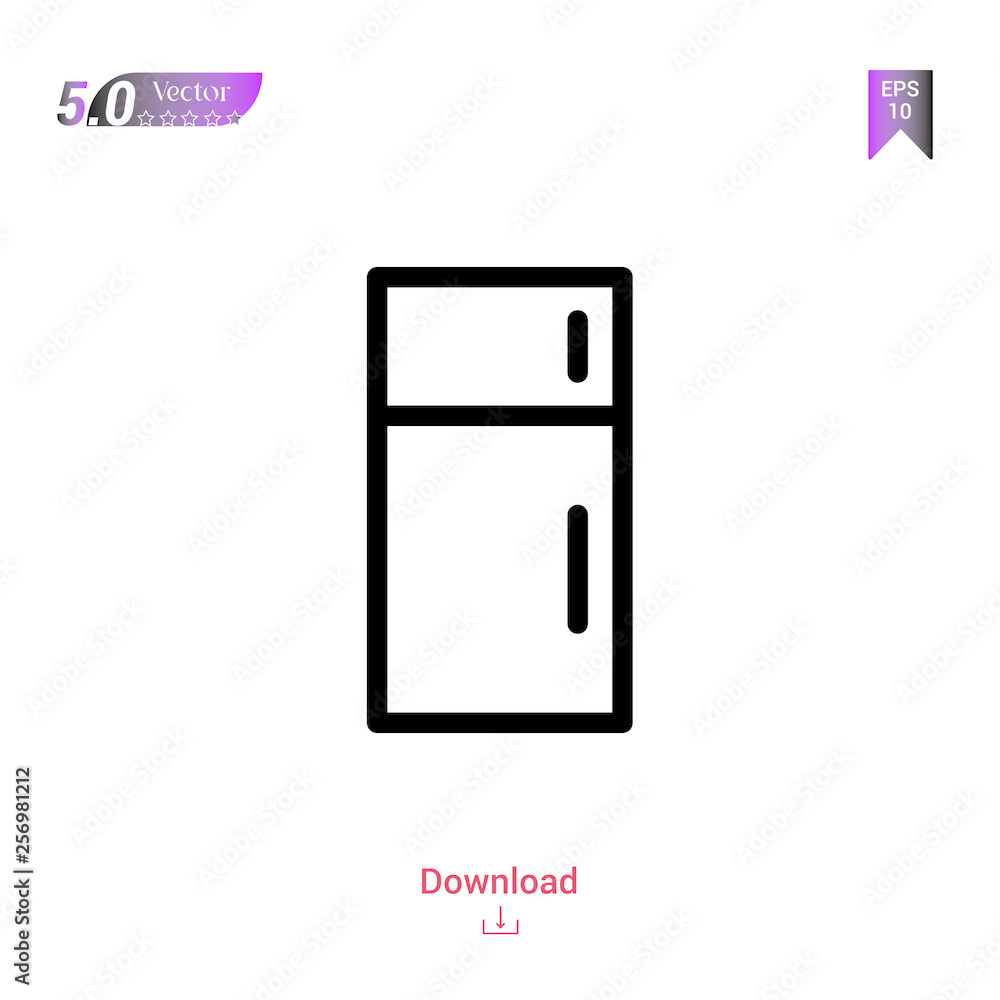fridge vector icon. Best modern, simple, isolated, household-collection icons, flat icon for website design or mobile applications, UI / UX design vector format fridge vector icon. Best modern, simple, isolated, household-collection icons, flat icon for website design or mobile applications, UI / UX design vector format