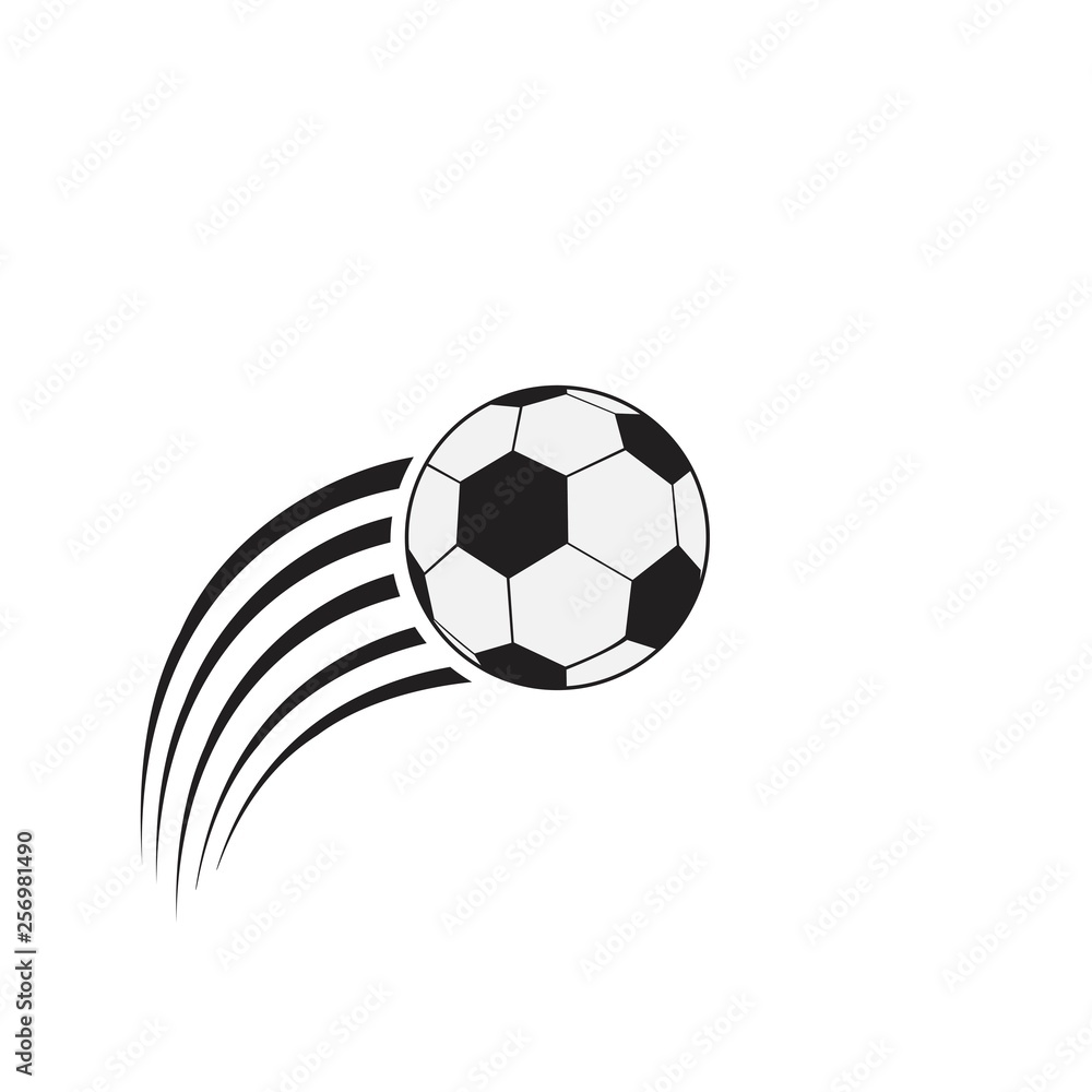 Obraz premium flying soccer ball