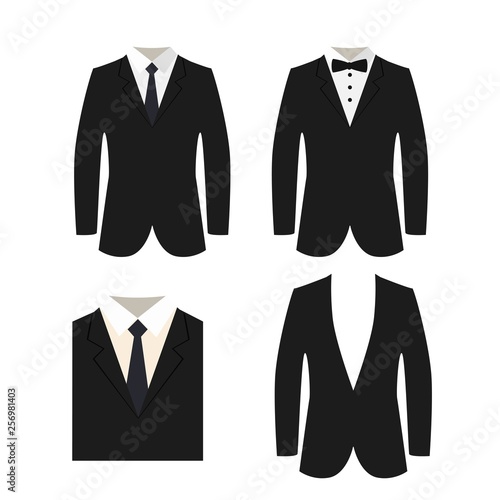 Suit icon isolated on a white background.