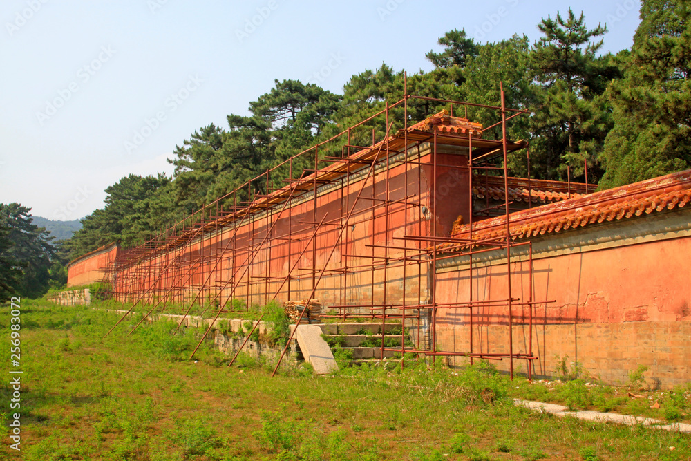 Wall repair engineering scaffold Wall repair engineering scaffold